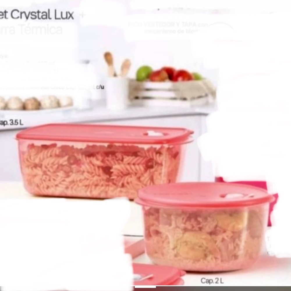 Tupperware Set Crystal Lux
